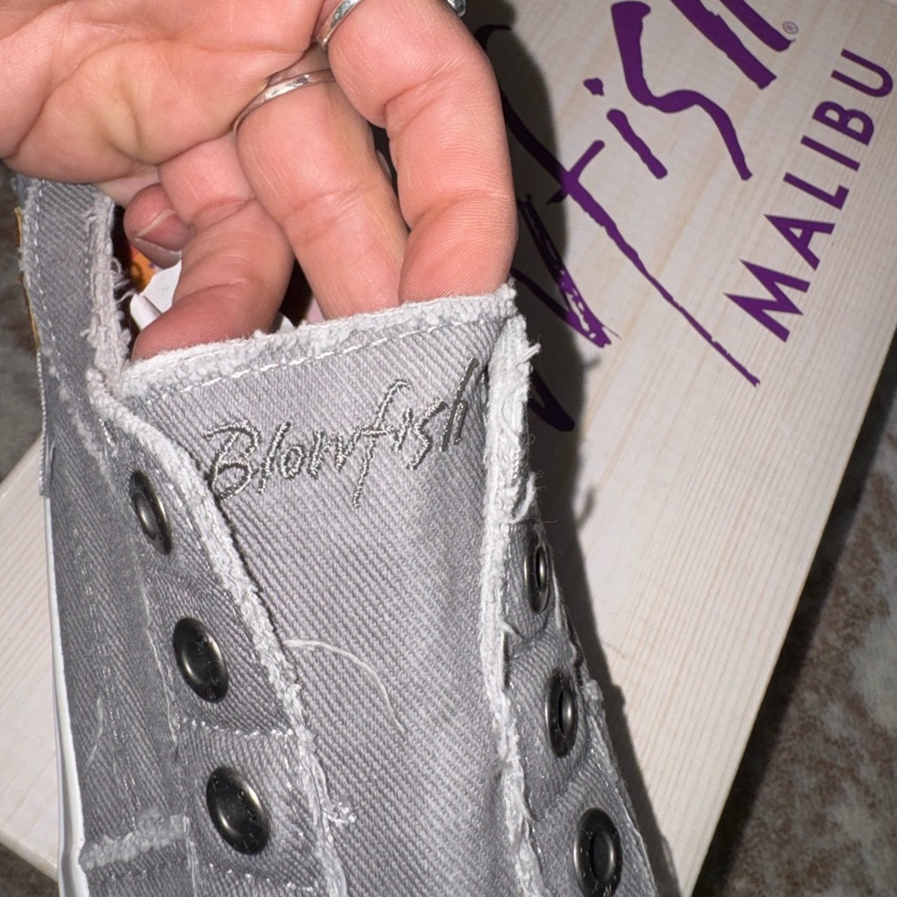 Blowfish Malibu Marley Gray Slip-On Sneakers - Picture 3 of 9